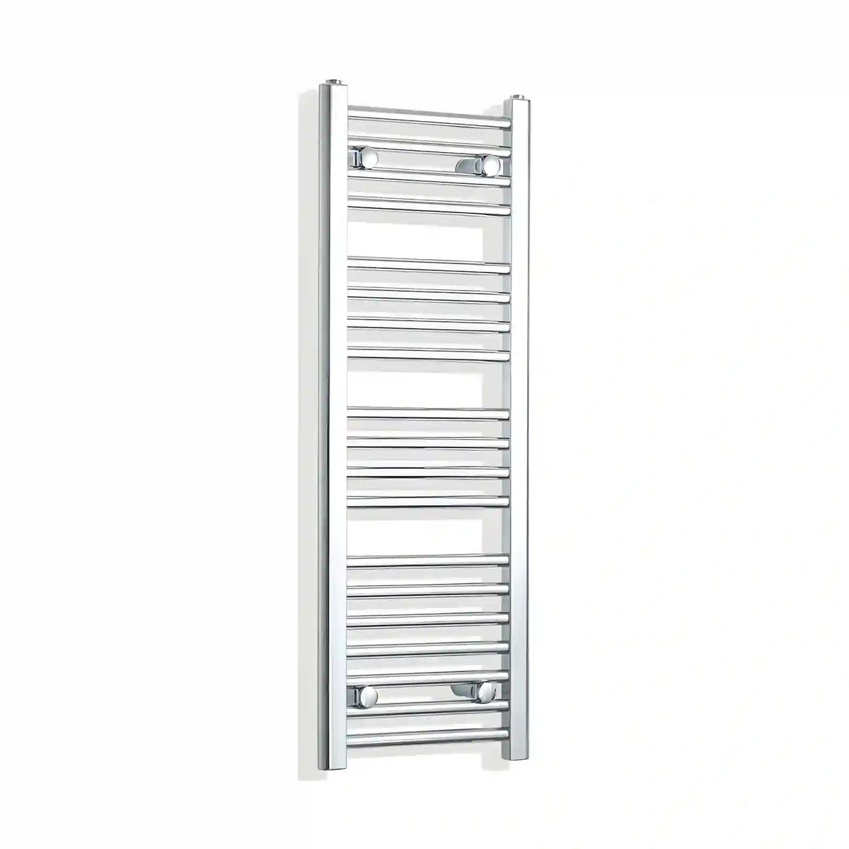 Sèche-serviettes chromé 300 mm de largeur · Chauffage central