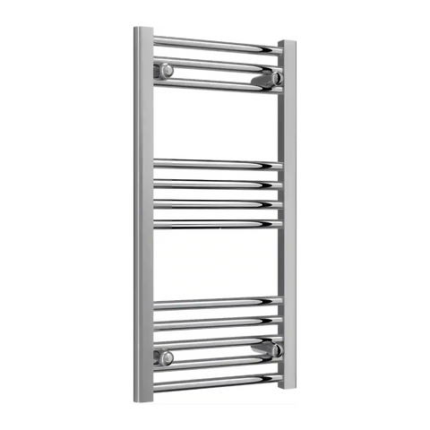 Sèche-serviettes chromé 400 mm de largeur · Chauffage central
