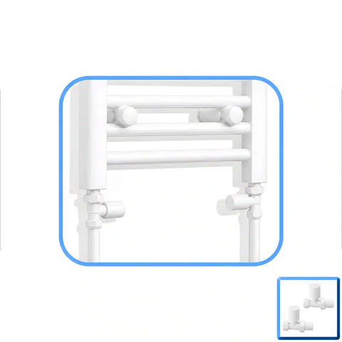 Sèche-serviettes blanc 500 mm de largeur · Chauffage central