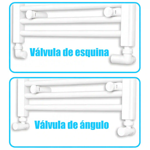 Sèche-serviettes blanc 600 mm de largeur · Chauffage central