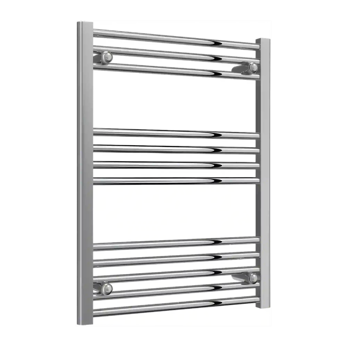 Sèche-serviettes chromé 600 mm de largeur · Chauffage central