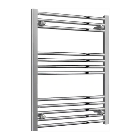 Sèche-serviettes chromé 600 mm de largeur · Chauffage central