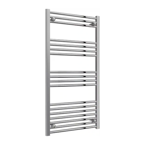 Sèche-serviettes chromé 600 mm de largeur · Chauffage central