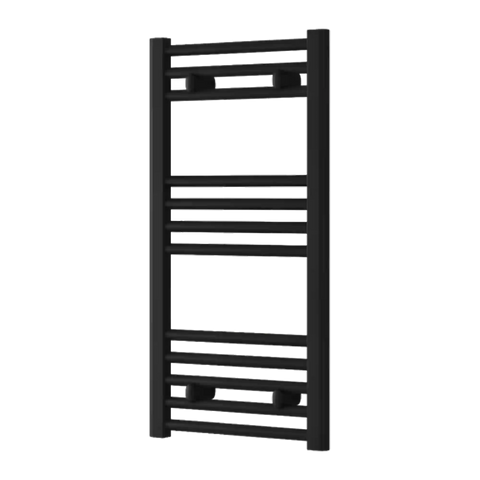 Sèche-serviettes noir 400 mm de largeur · Chauffage central