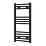 Sèche-serviettes noir 400 mm de largeur · Chauffage central