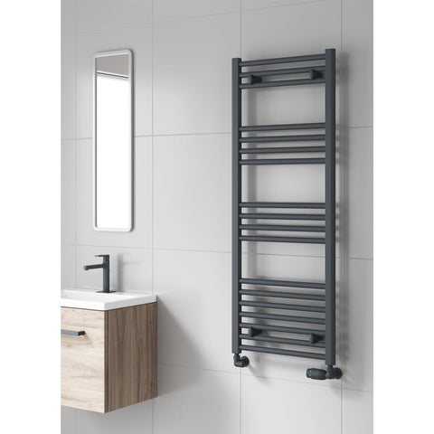 Sèche-serviettes anthracite 500 mm de largeur · Chauffage central