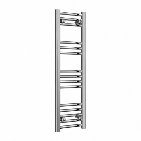 Sèche-serviettes chromé 300 mm de largeur · Chauffage central