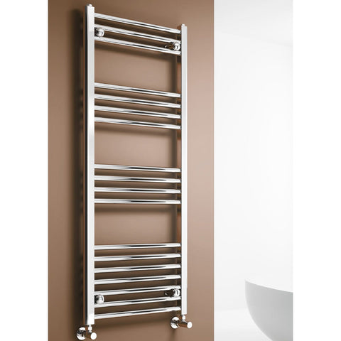 Sèche-serviettes chromé 500 mm de largeur · Chauffage central