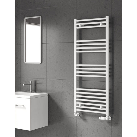 Sèche-serviettes blanc 500 mm de largeur · Chauffage central
