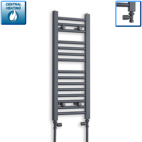 Sèche-serviettes anthracite 300 mm de largeur · Chauffage central