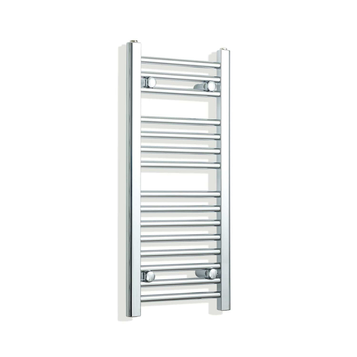 Sèche-serviettes chromé 300 mm de largeur · Chauffage central