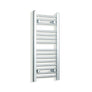Sèche-serviettes chromé 300 mm de largeur · Chauffage central