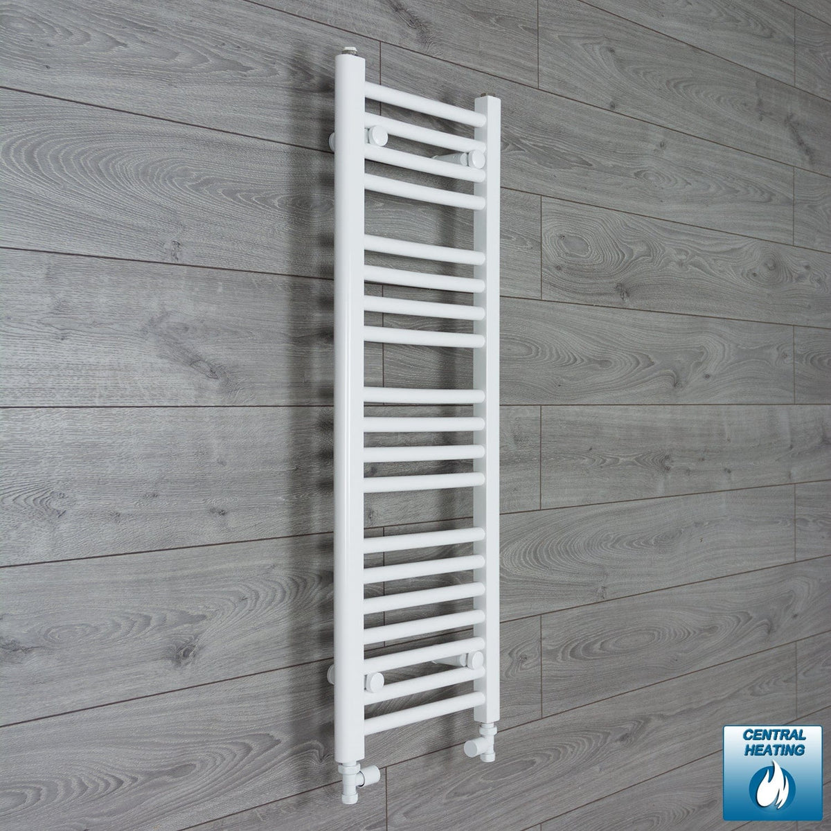 Sèche-serviettes blanc 300 mm de largeur · Chauffage central
