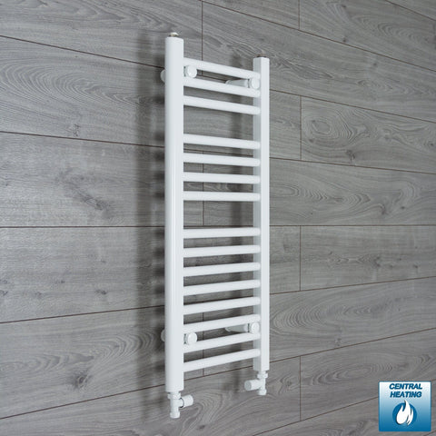 Sèche-serviettes blanc 300 mm de largeur · Chauffage central