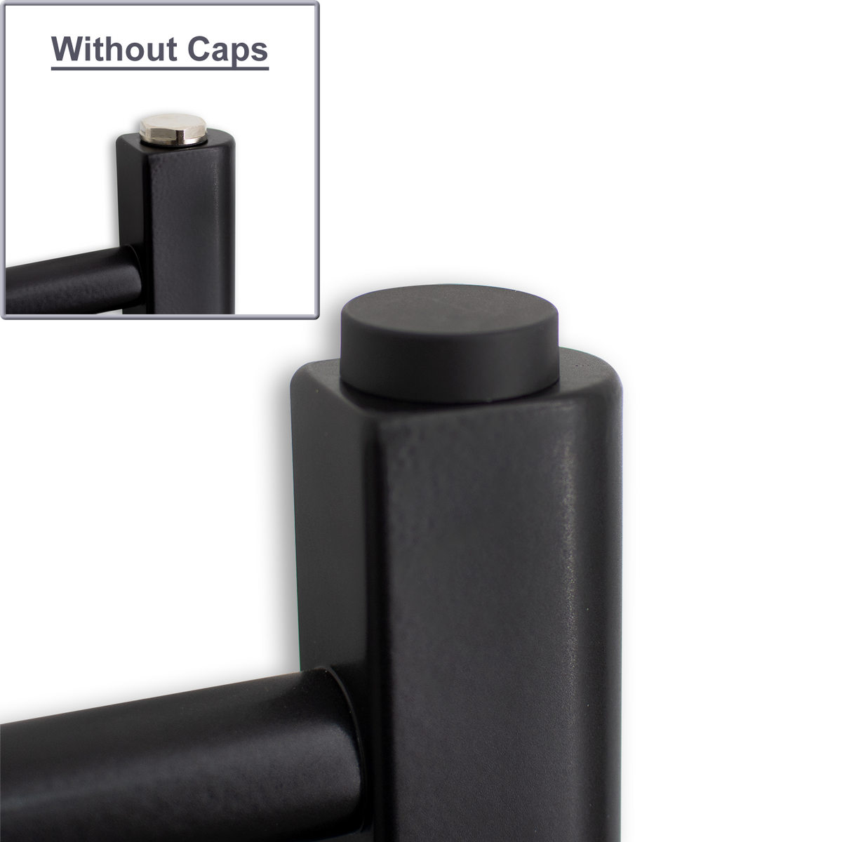 Tapones de Cubierta Para Radiadores Toalleros Negro 2